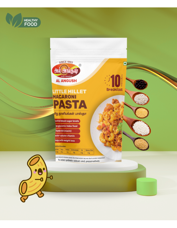 Little Millet Macaroni Pasta – Healthy & Quick Breakfast | Alangush